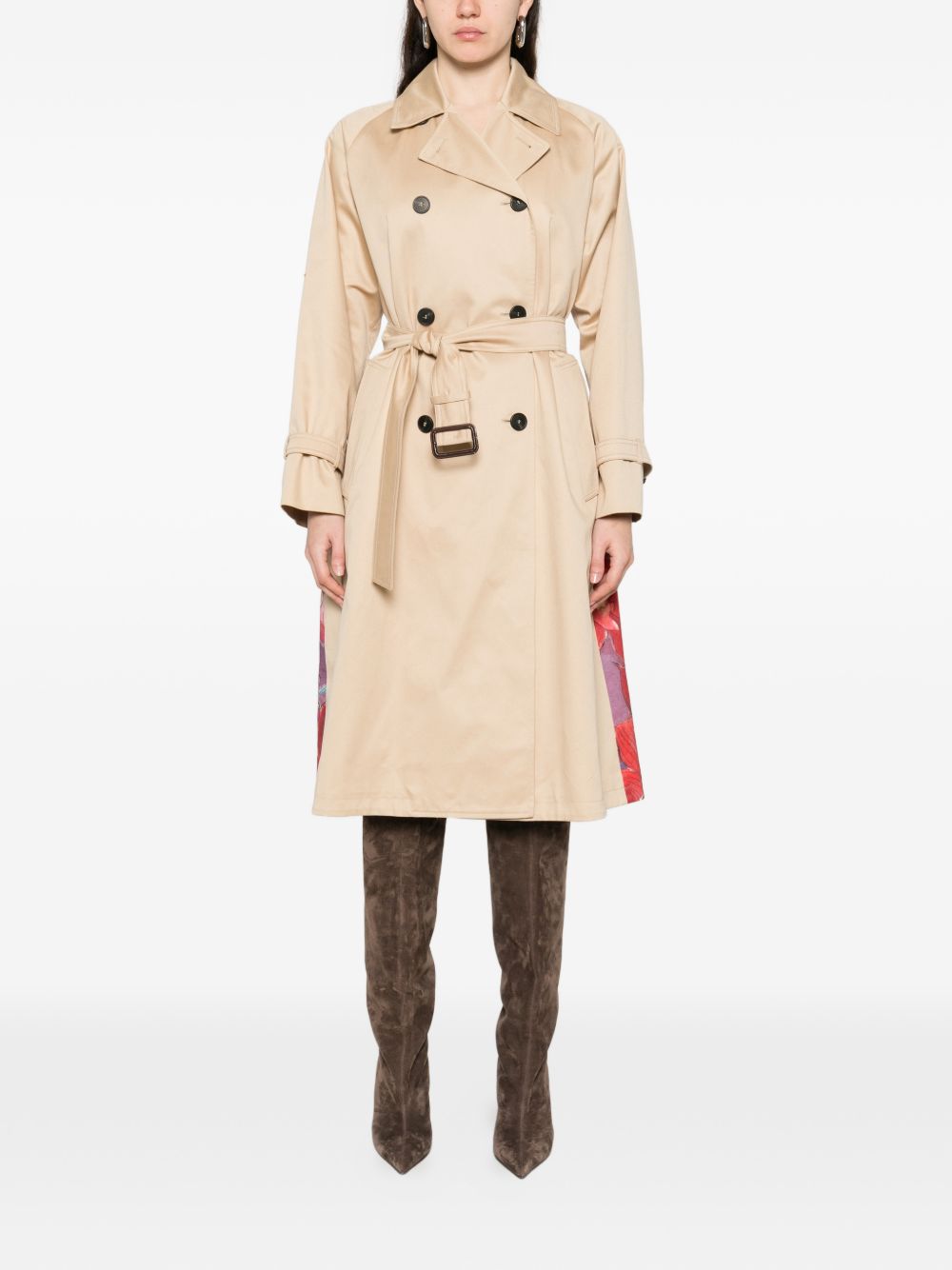 Trench con stampa sul retro ninfa multicolore Maxmara weekend - donna 