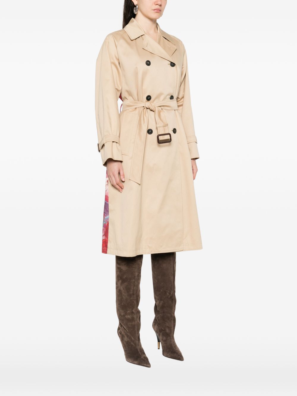 Trench con stampa sul retro ninfa multicolore Maxmara weekend - donna 