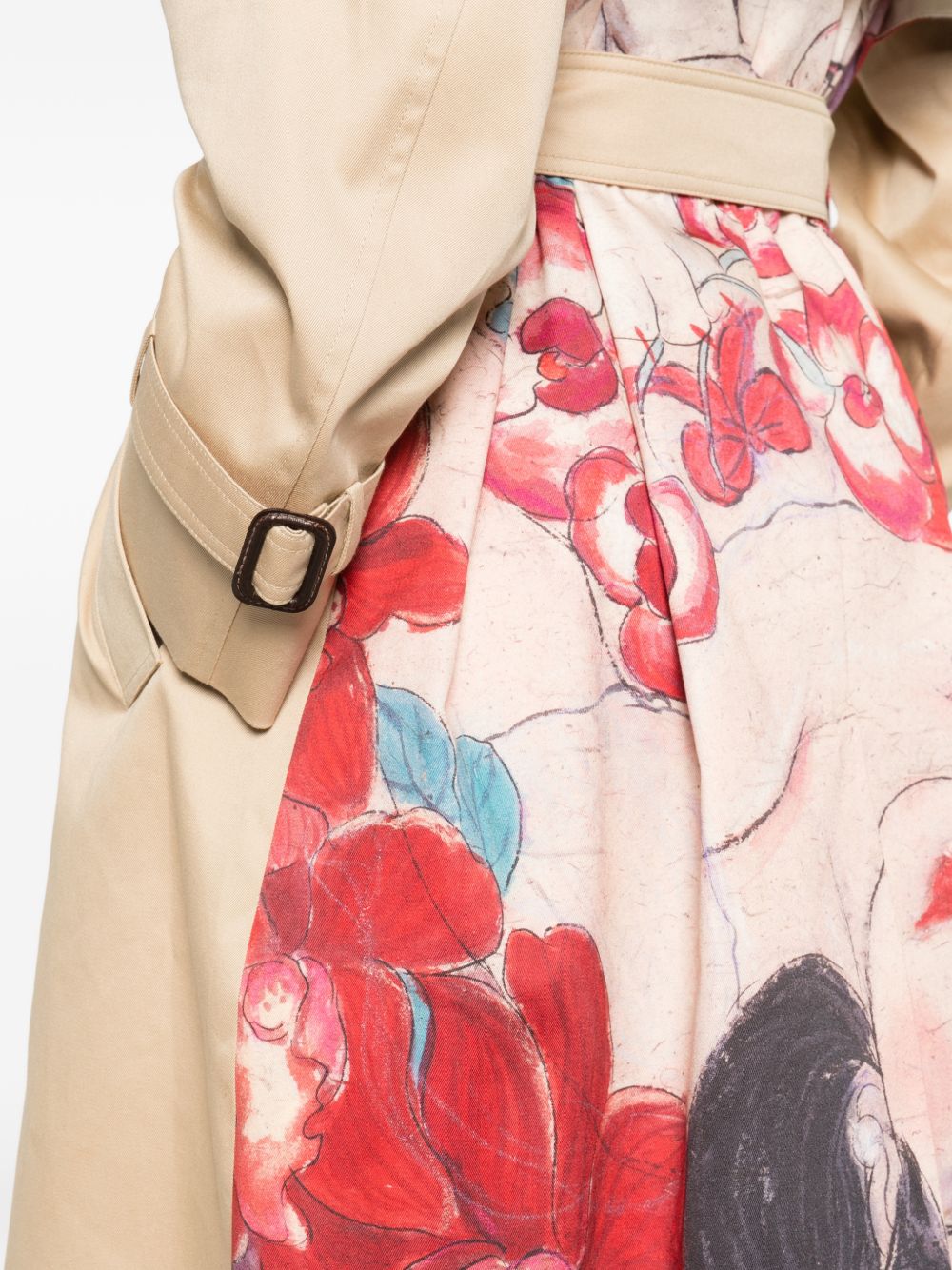 Trench con stampa sul retro ninfa multicolore Maxmara weekend - donna 