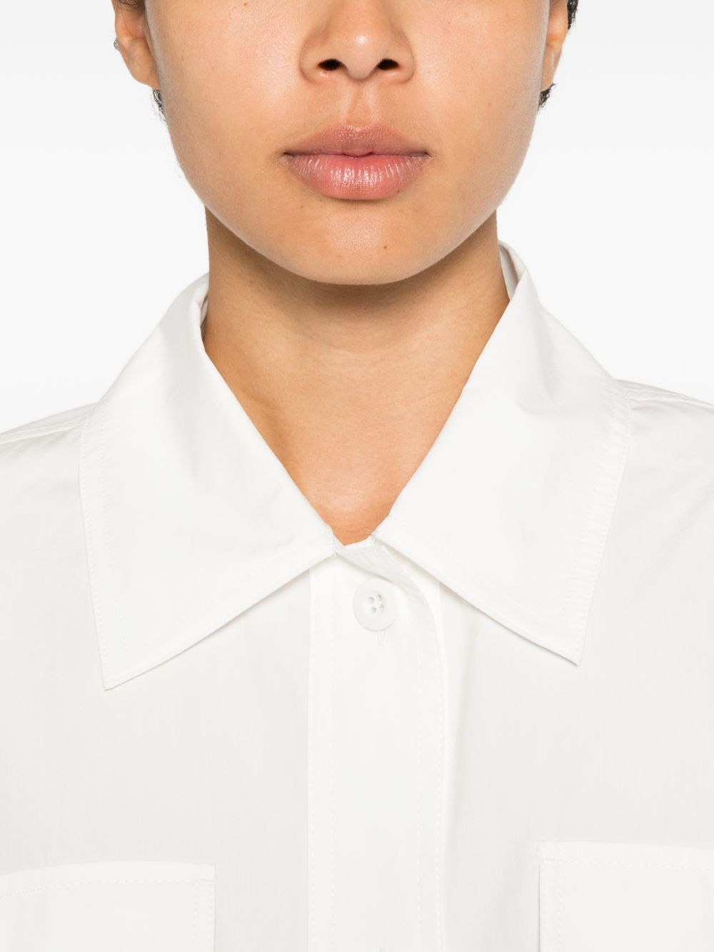 Giacca -camicia con tasche origano in bianco Maxmara weekend - donna 