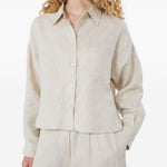 Camicia con taschino in beige Maxmara weekend - donna 