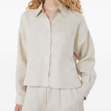 Camicia con taschino in beige Maxmara weekend - donna 