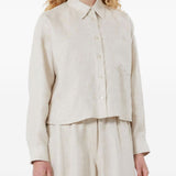 Camicia con taschino in beige Maxmara weekend - donna 