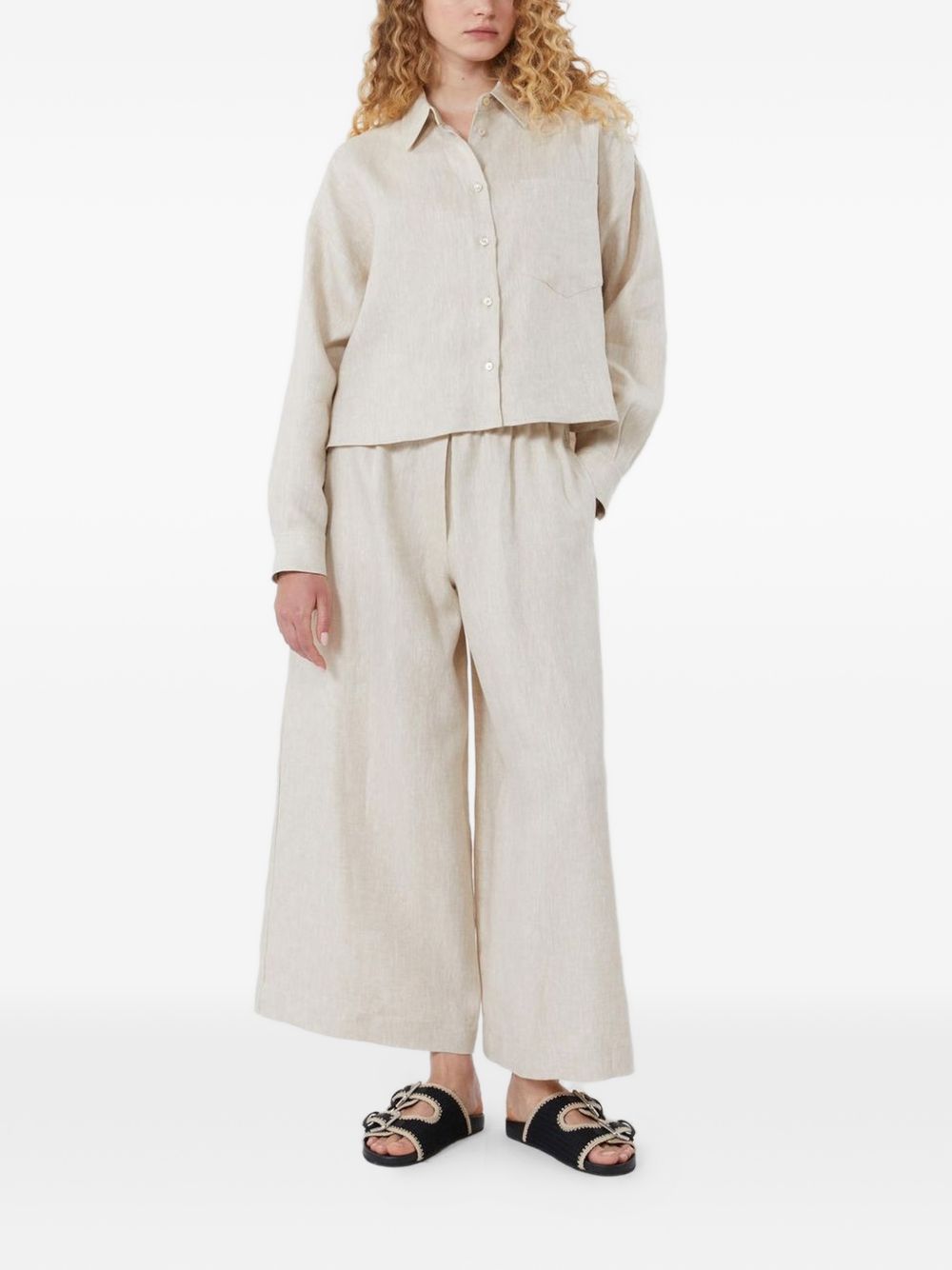 Camicia con taschino in beige Maxmara weekend - donna 