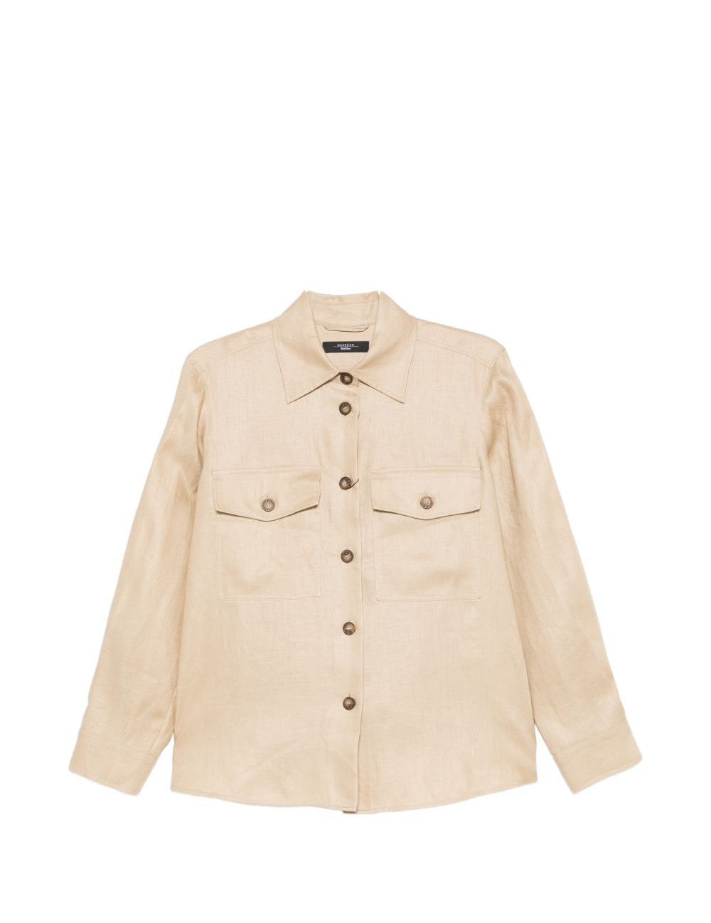 Giacca-camicia con tasche pomposa in beige Maxmara weekend - donna 