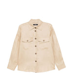 Giacca-camicia con tasche pomposa in beige Maxmara weekend - donna 