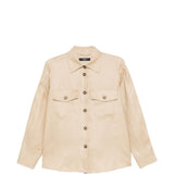 Giacca-camicia con tasche pomposa in beige Maxmara weekend - donna 