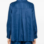 Giacca-camicia con tasche pomposa in blu Maxmara weekend - donna 