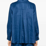 Giacca-camicia con tasche pomposa in blu Maxmara weekend - donna 