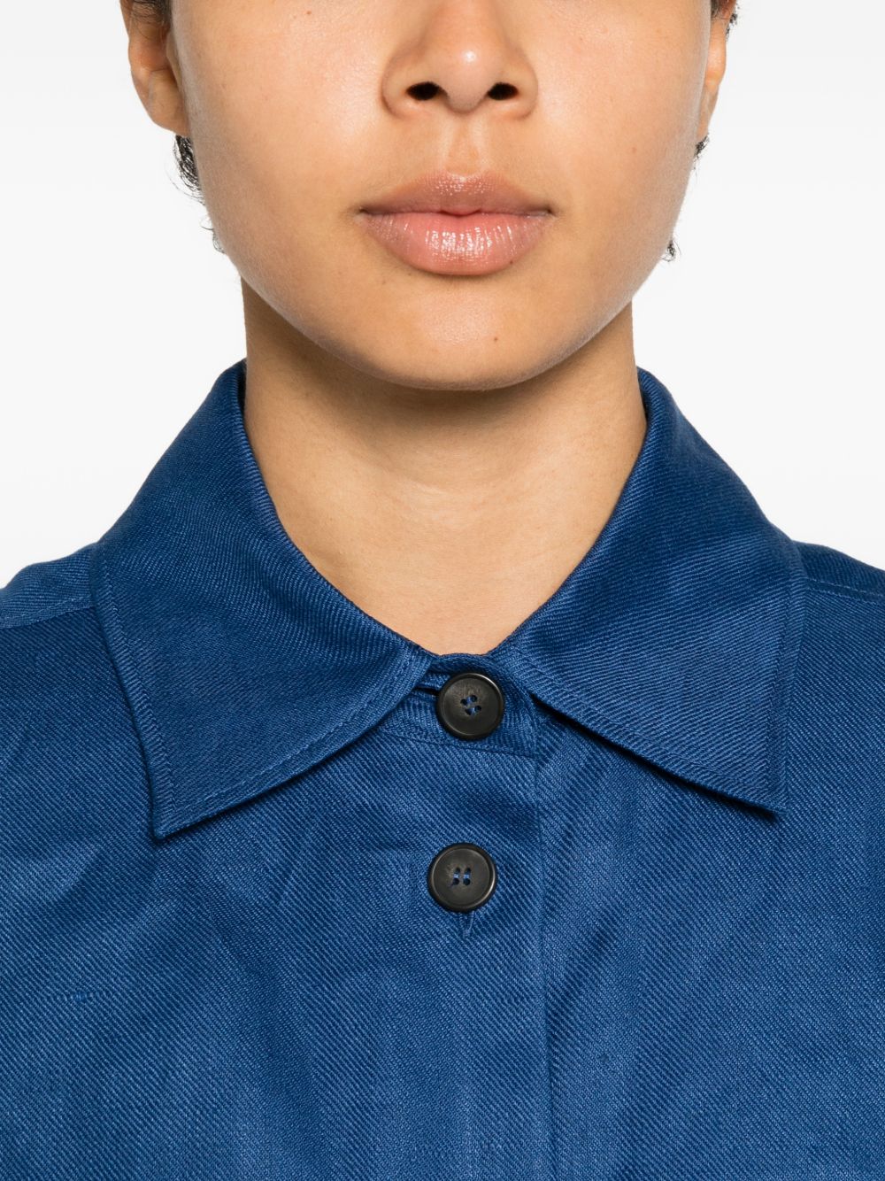 Giacca-camicia con tasche pomposa in blu Maxmara weekend - donna 