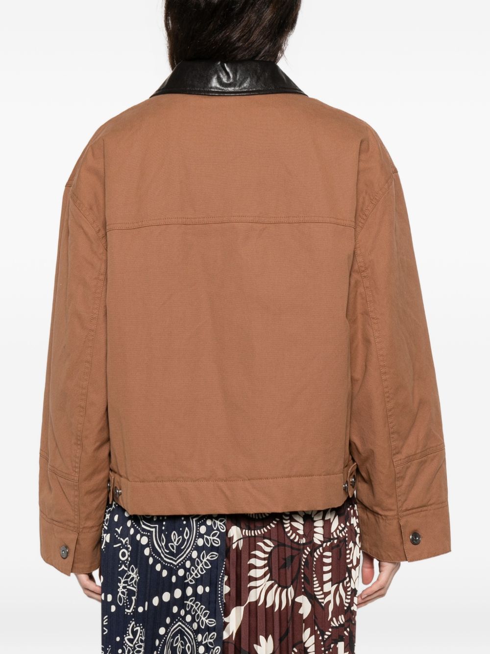 Giacca con colletto a contrasto freccia in marrone Maxmara weekend - donna 