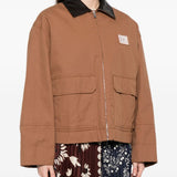 Giacca con colletto a contrasto freccia in marrone Maxmara weekend - donna 