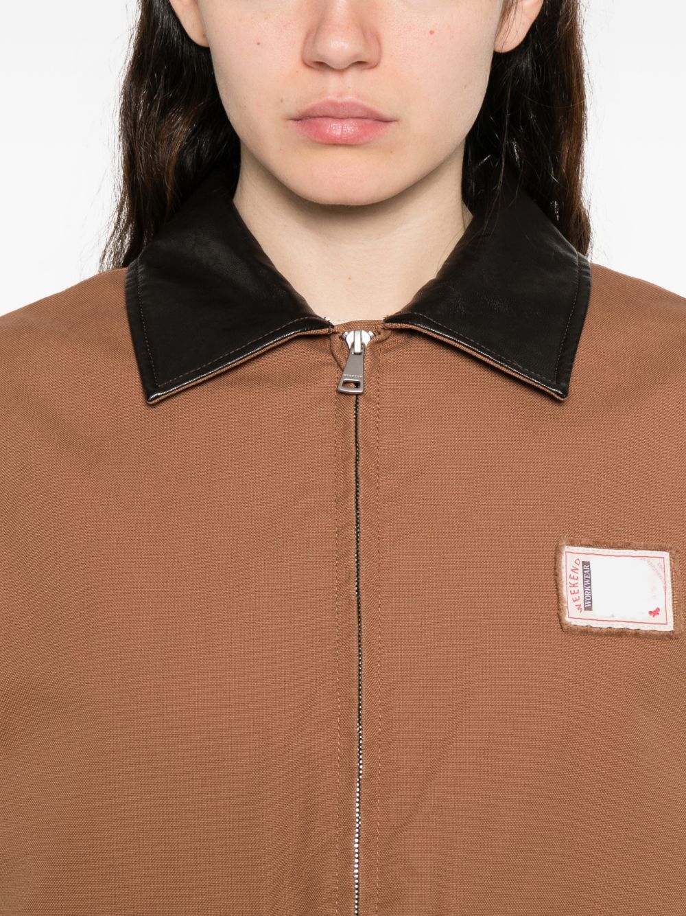 Giacca con colletto a contrasto freccia in marrone Maxmara weekend - donna 