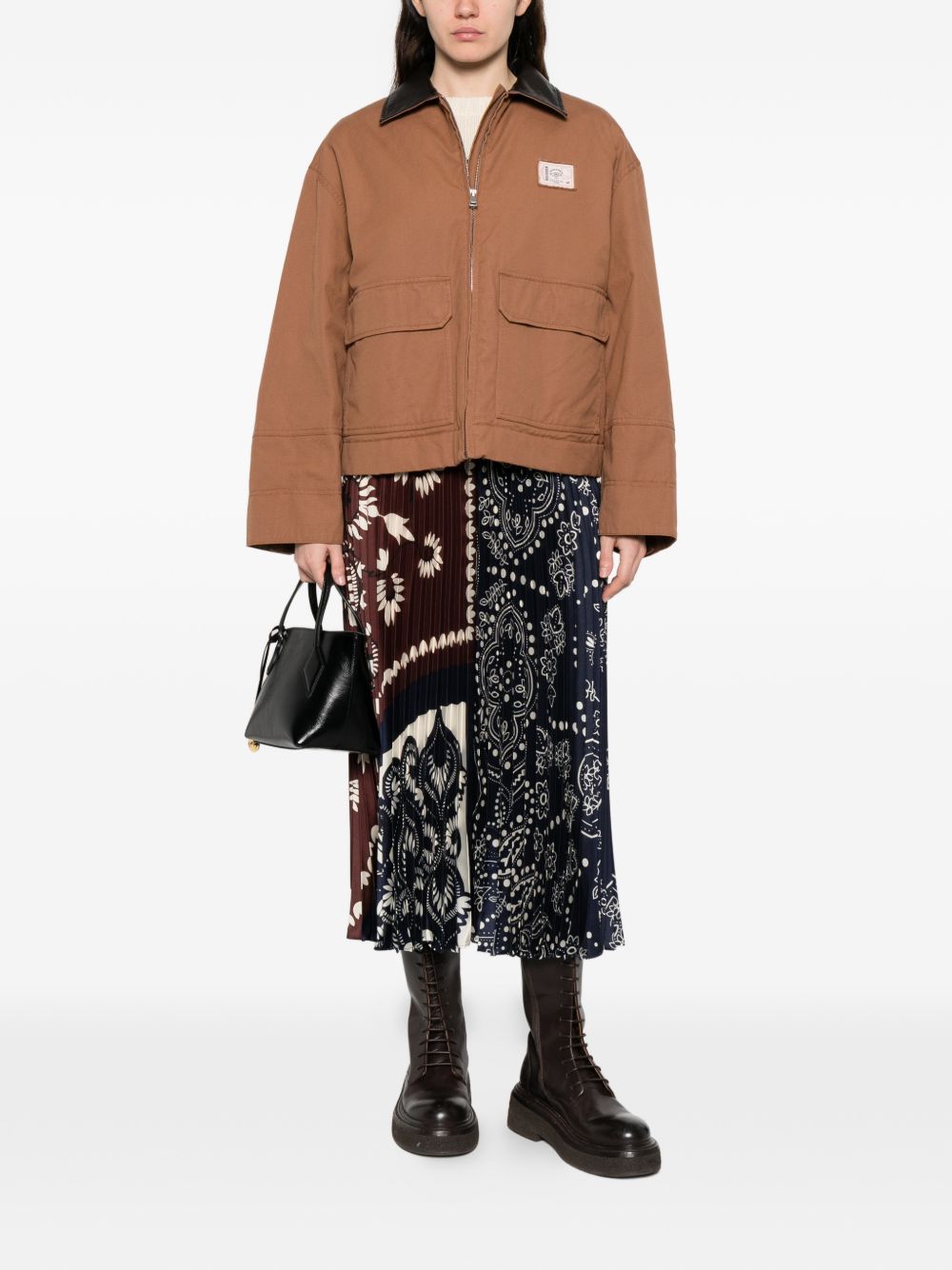 Giacca con colletto a contrasto freccia in marrone Maxmara weekend - donna 