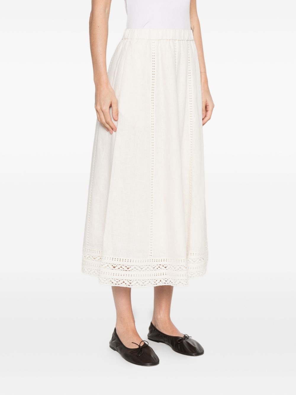 Gonna svasata Gergo in avorio MAXMARA WEEKEND - donna 
