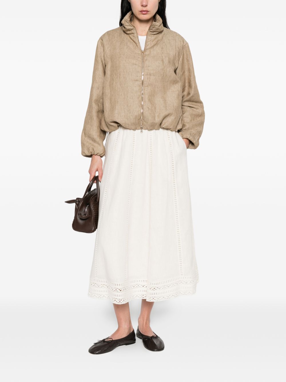 Gonna svasata Gergo in avorio MAXMARA WEEKEND - donna 