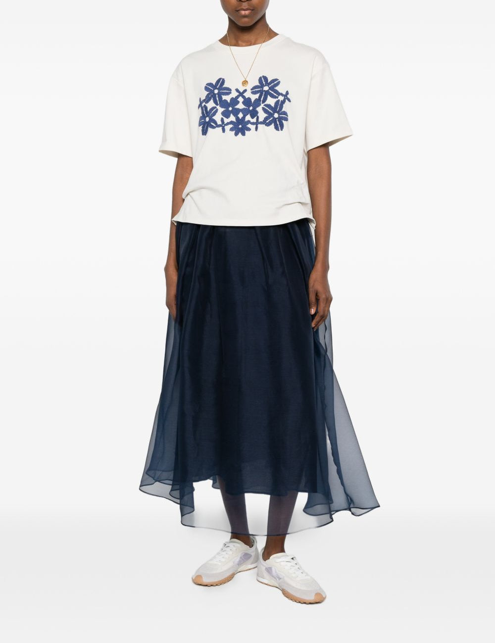 Gonna semi trasparente VISINO in blu Weekend Max Mara - donna 