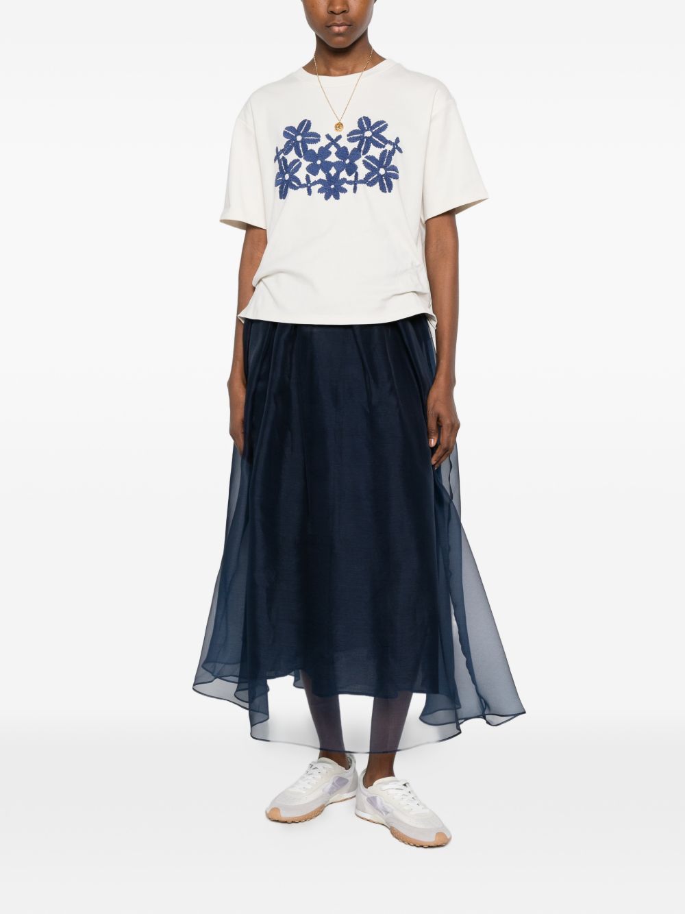 Gonna semi trasparente VISINO in blu Weekend Max Mara - donna 