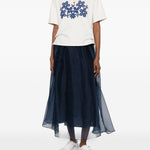 Gonna semi trasparente VISINO in blu Weekend Max Mara - donna 
