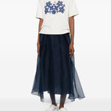 Gonna semi trasparente VISINO in blu Weekend Max Mara - donna 