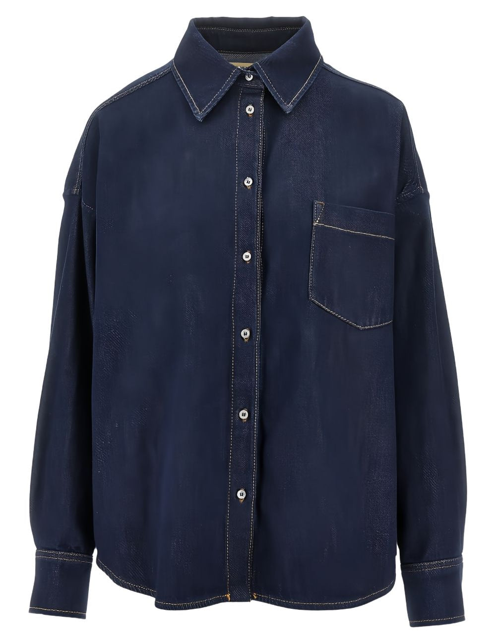 Foggia camicia in blu scuro Maxmara weekend - donna 