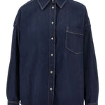 Foggia camicia in blu scuro Maxmara weekend - donna 