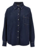 Foggia camicia in blu scuro Maxmara weekend - donna