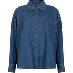 Foggia camicia in blu denim Maxmara weekend - donna 
