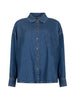 Foggia camicia in blu denim Maxmara weekend - donna