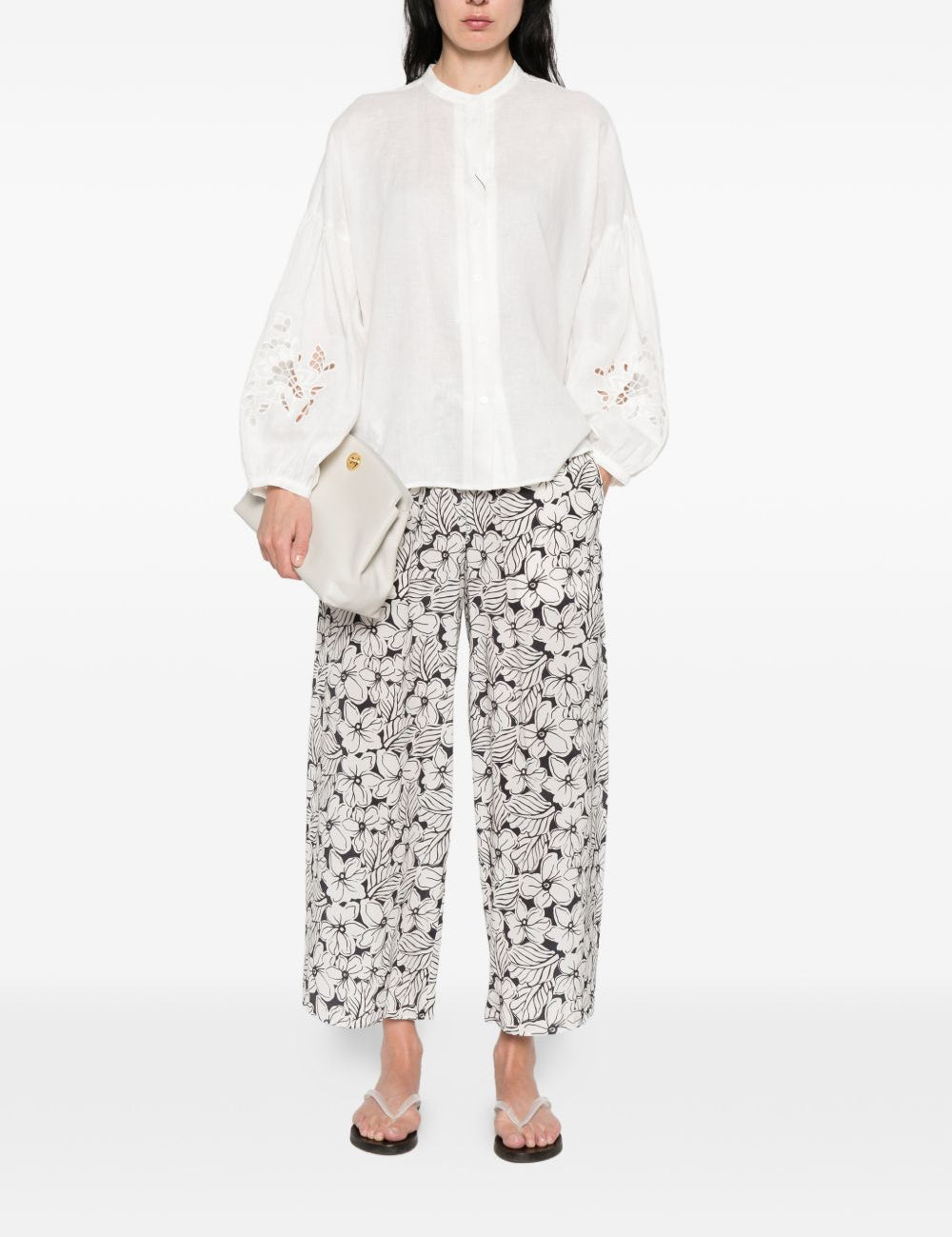 Camicia Destro ricamata in bianco MAXMARA WEEKEND - donna 