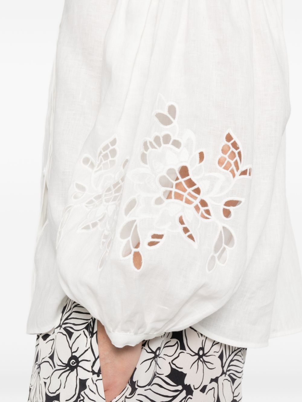 Camicia Destro ricamata in bianco MAXMARA WEEKEND - donna 