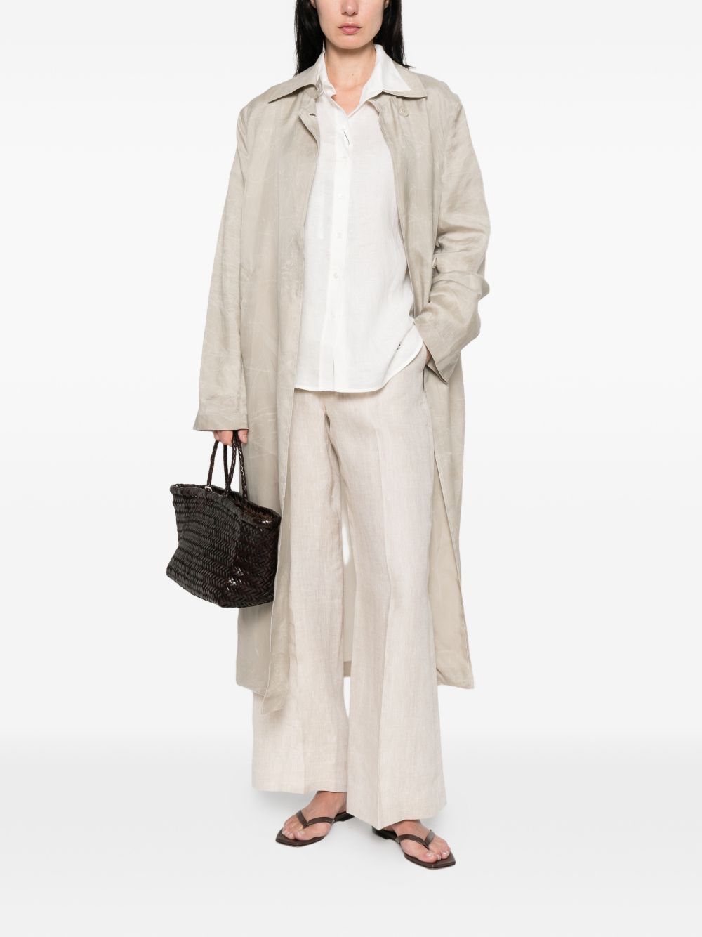 Camicia classica con logo Werner in bianco MAXMARA WEEKEND - donna 