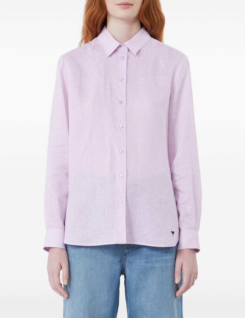 Camicia classica con logo Werner in lilla MAXMARA WEEKEND - donna 