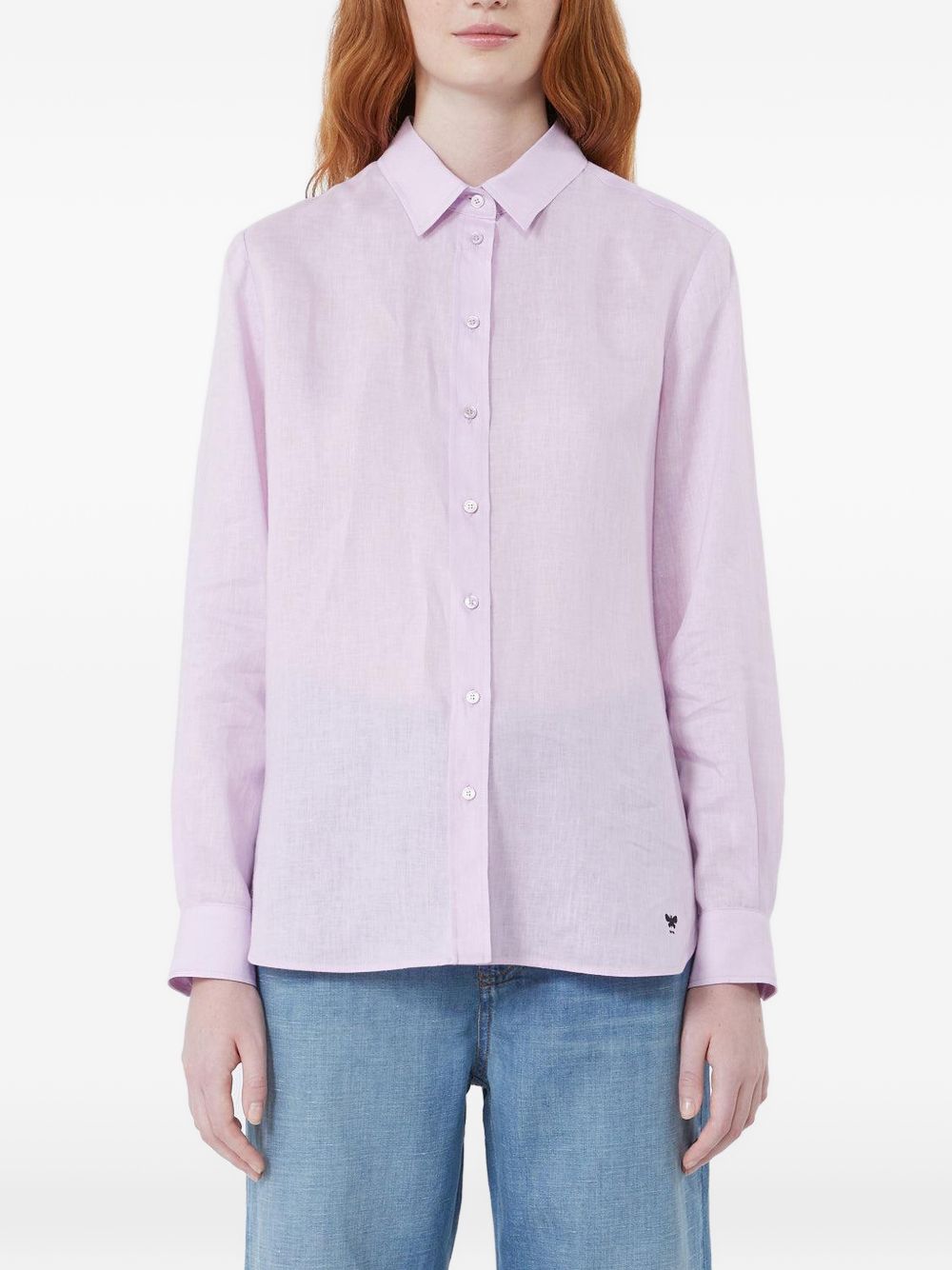 Camicia classica con logo Werner in lilla MAXMARA WEEKEND - donna 