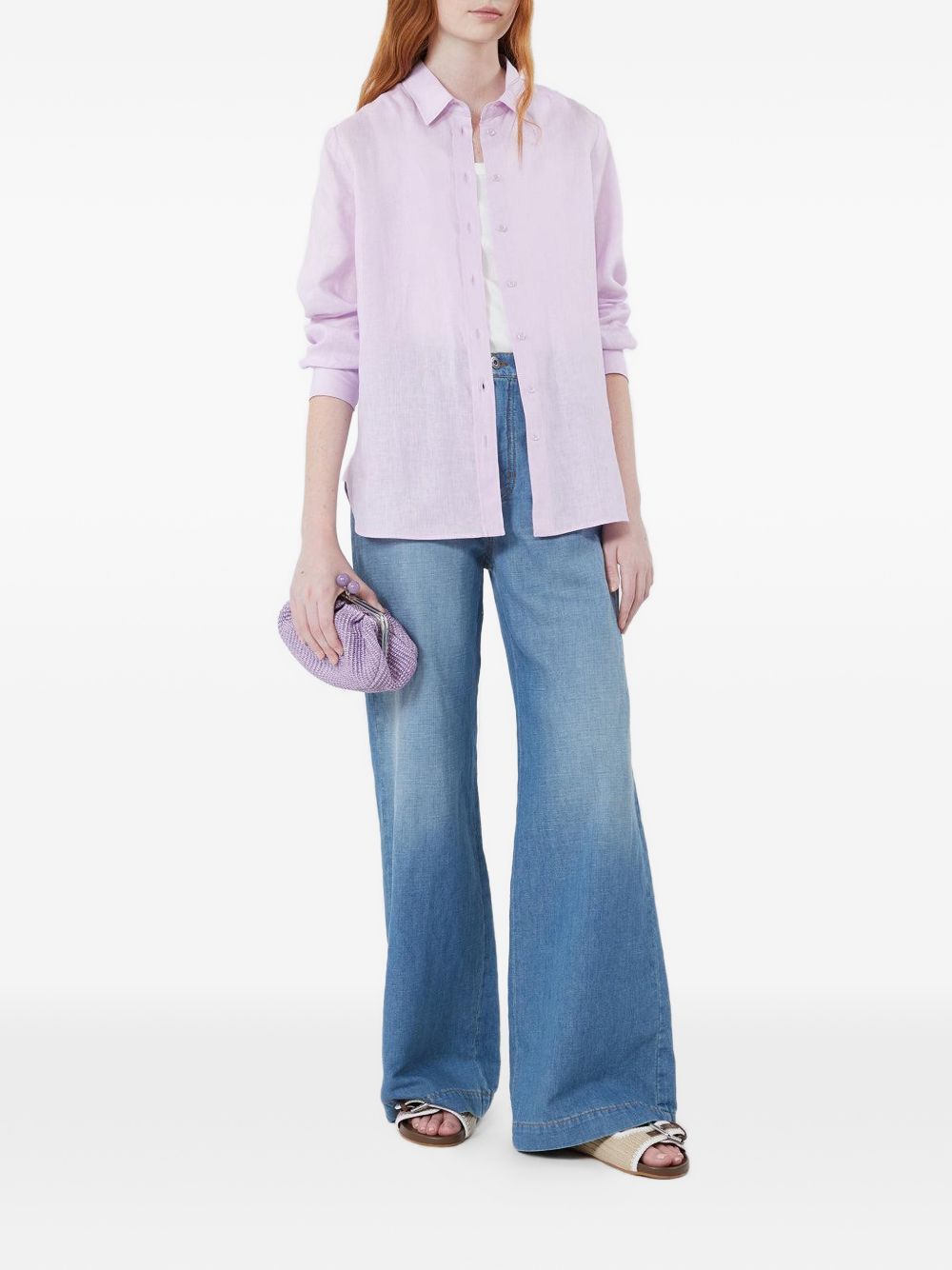 Camicia classica con logo Werner in lilla MAXMARA WEEKEND - donna 