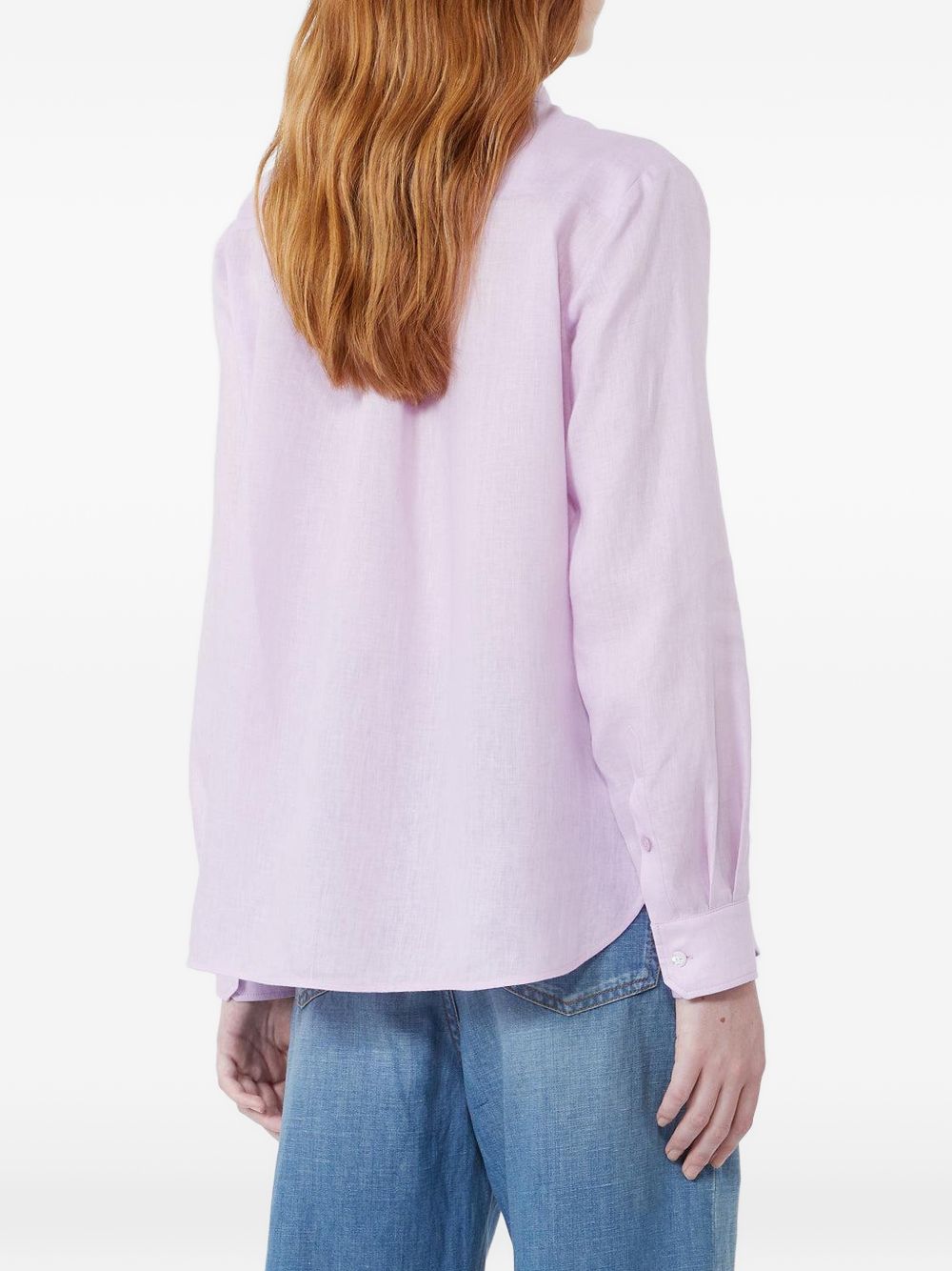 Camicia classica con logo Werner in lilla MAXMARA WEEKEND - donna 