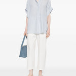 Camicia Verve a righe in azzurro Maxmara weekend - donna 