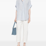 Camicia Verve a righe in azzurro Maxmara weekend - donna 