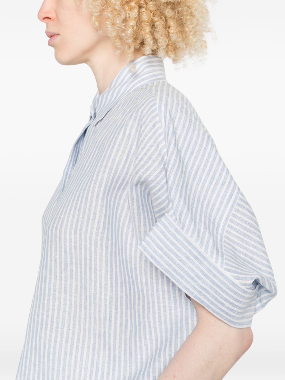 Camicia Verve a righe in azzurro Maxmara weekend - donna 