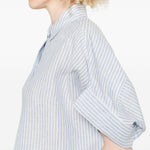 Camicia Verve a righe in azzurro Maxmara weekend - donna 