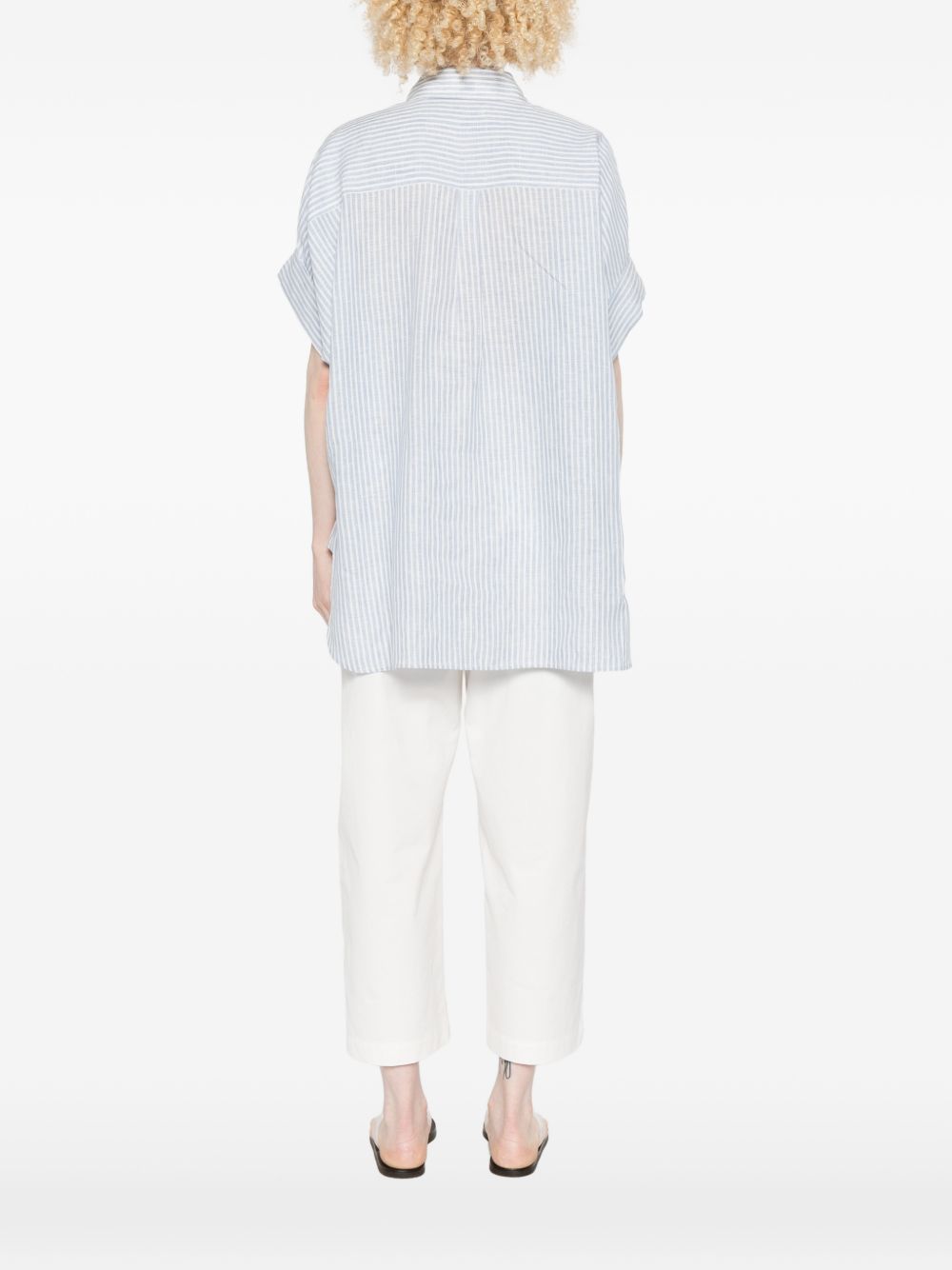 Camicia Verve a righe in azzurro Maxmara weekend - donna 