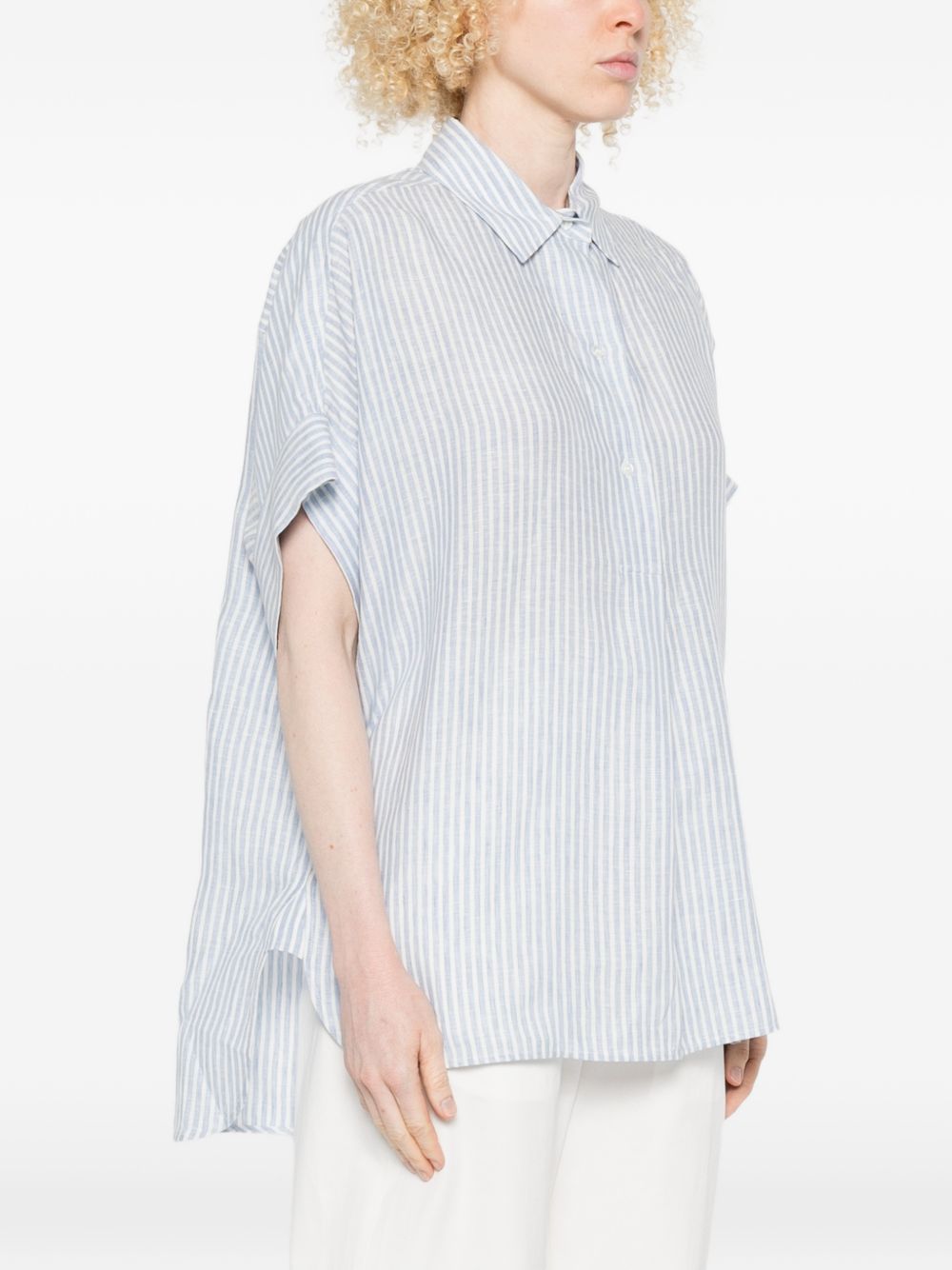 Camicia Verve a righe in azzurro Maxmara weekend - donna 