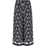 Pantaloni palazzo con stampa motivo in blu Maxmara weekend - donna 