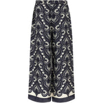 Pantaloni palazzo con stampa motivo in blu Maxmara weekend - donna 