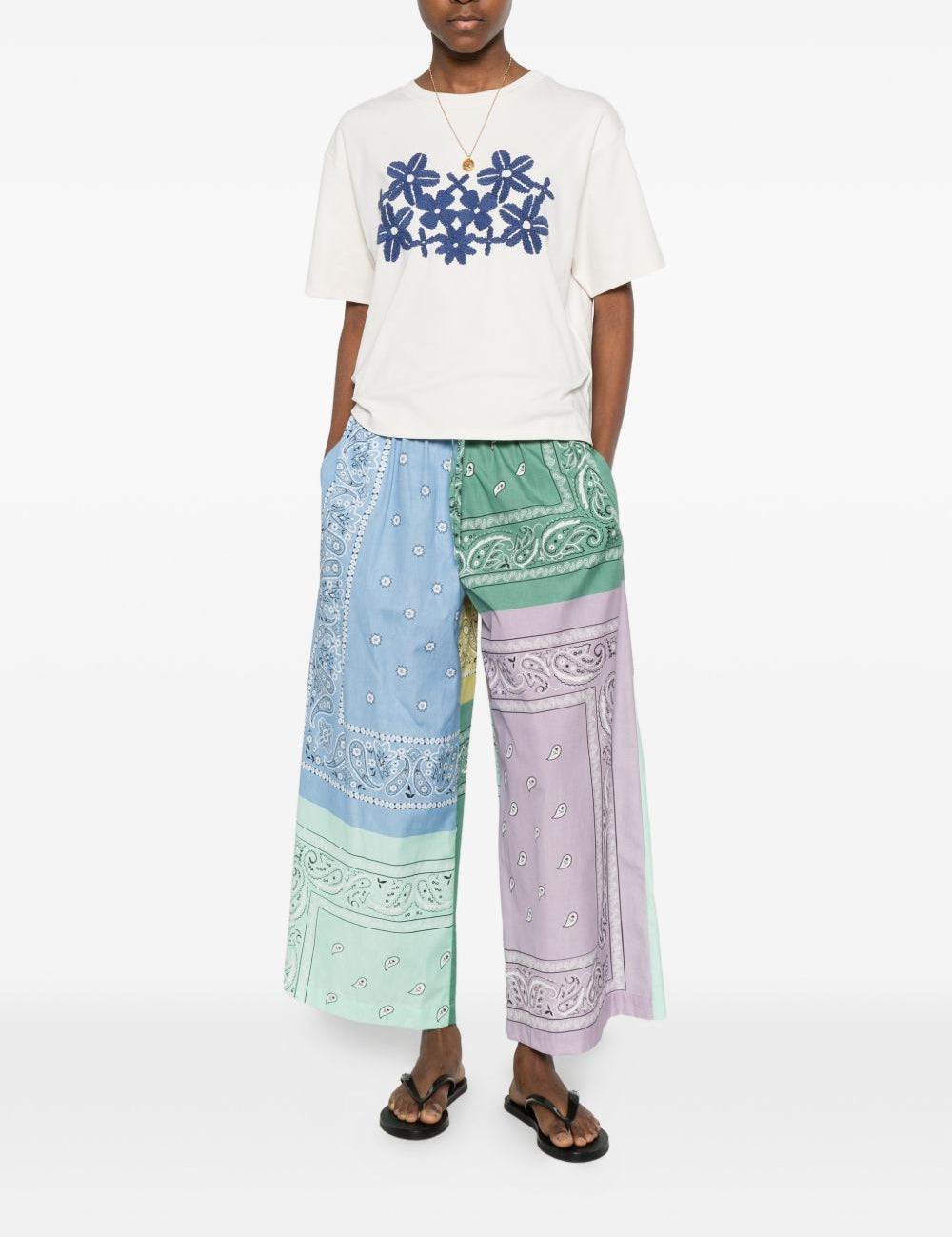 Pantaloni pepe in patchwork multicolor Weekend Max Mara - donna 