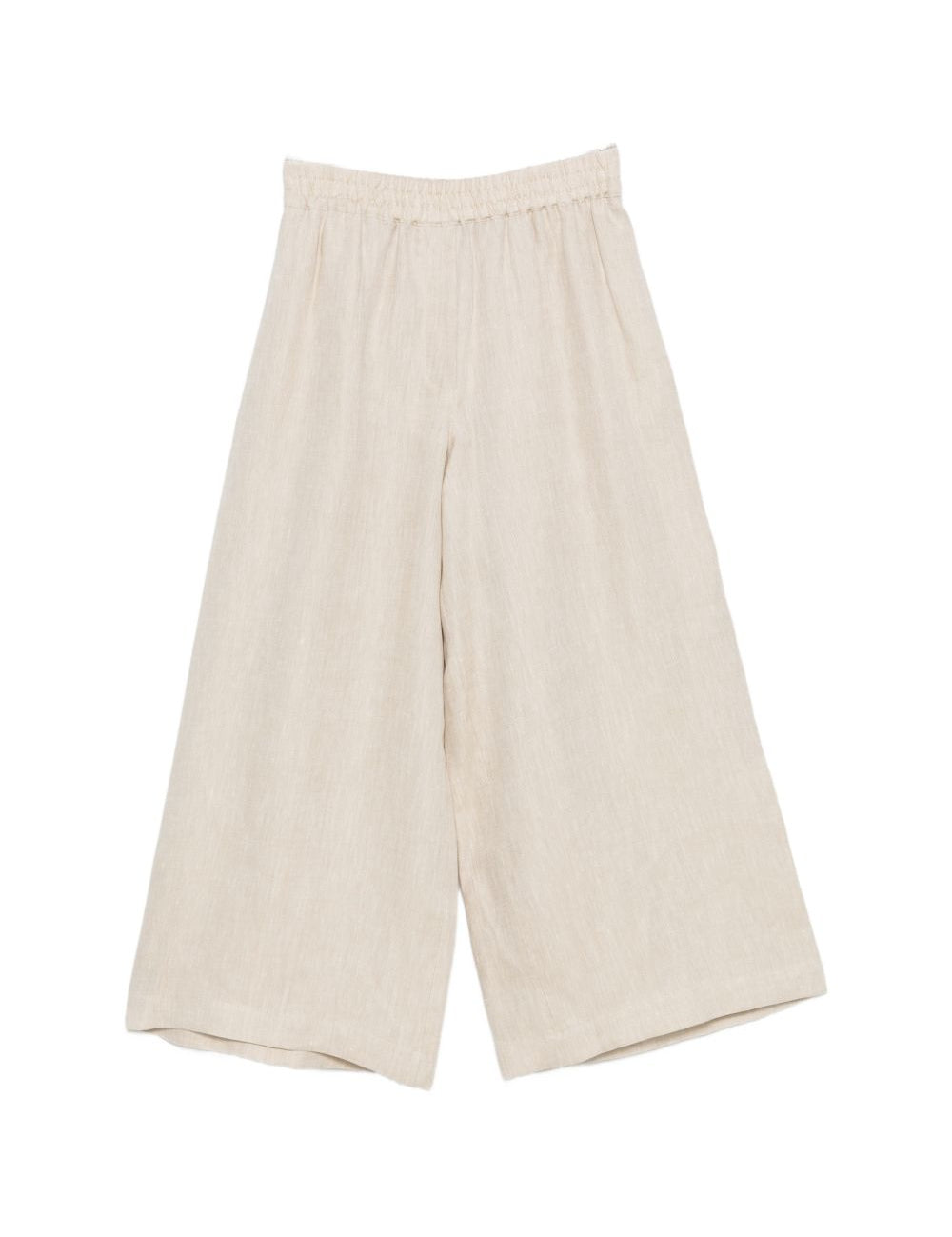 PANTALONI GAMBA AMPIA FELINO IN AVORIO MAXMARA WEEKEND - donna 