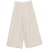 PANTALONI GAMBA AMPIA FELINO IN AVORIO MAXMARA WEEKEND - donna 