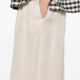 PANTALONI GAMBA AMPIA FELINO IN AVORIO MAXMARA WEEKEND - donna 