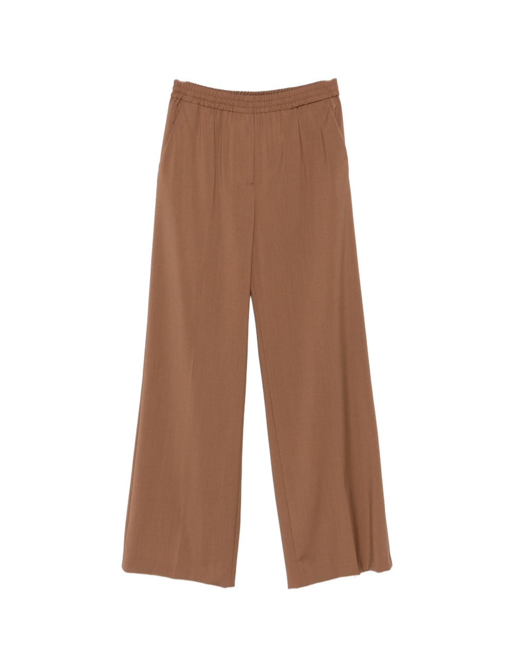 Pantaloni a gamba ampia elasticizzati in marrone Maxmara weekend - donna 