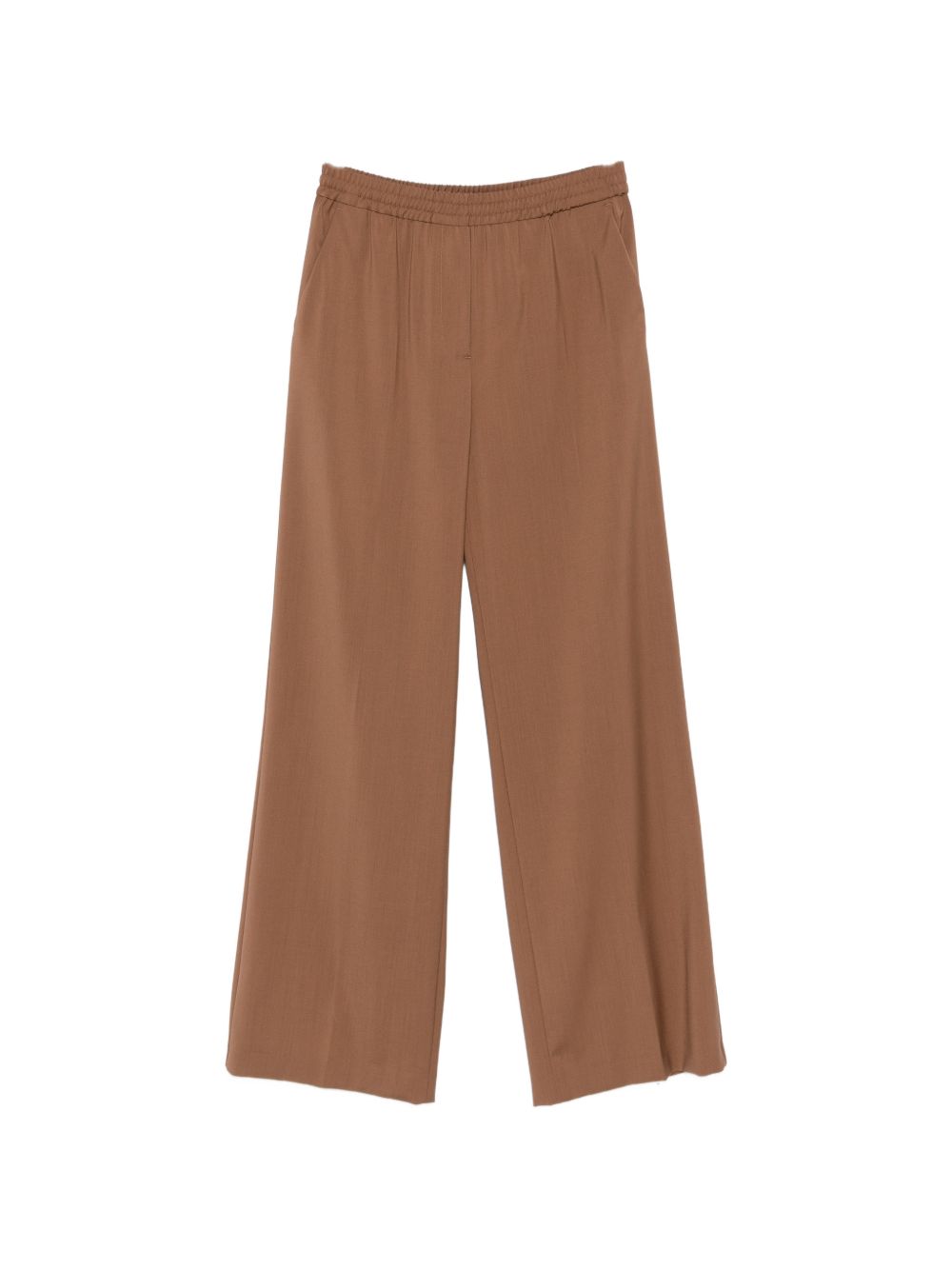 Pantaloni a gamba ampia elasticizzati in marrone Maxmara weekend - donna 